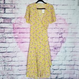 ROLLER RABBIT PRANA FILENA FLORAL WRAP DRESS M NWT